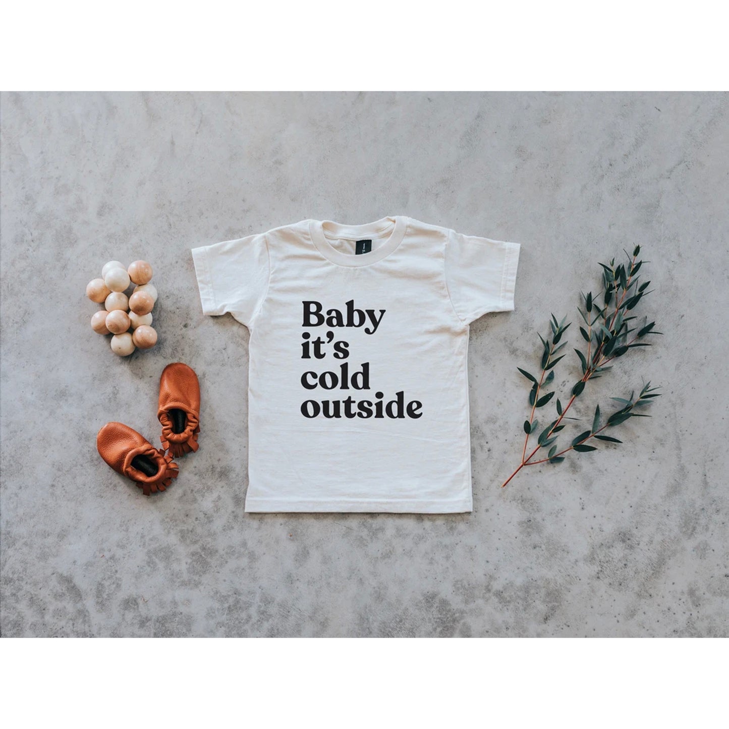 Short Sleeve Graphic Tee, Baby It's Cold Outside