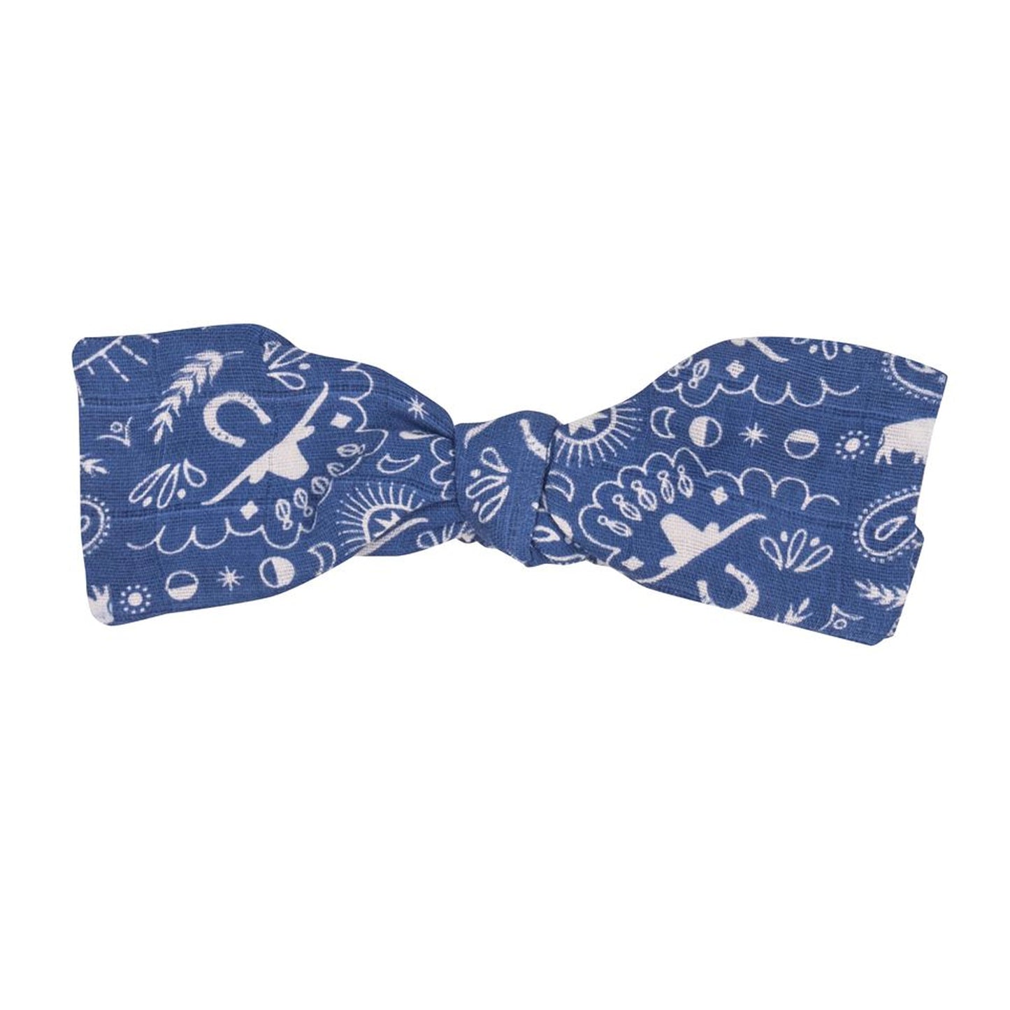 Muslin Knot Headband, Bandana Navy