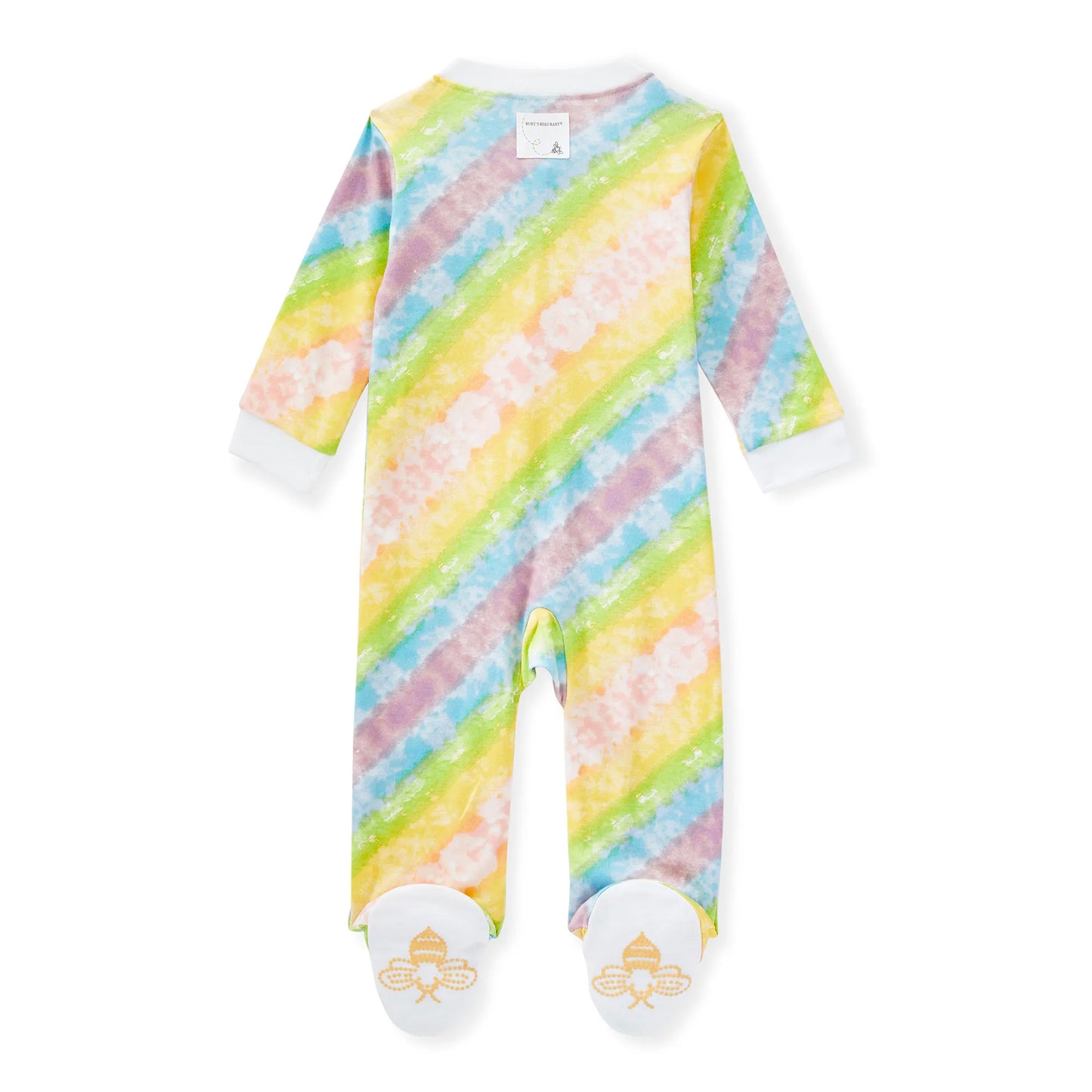 St. Patrick's Day Organic Cotton Footie, Rainbow Tie Dye