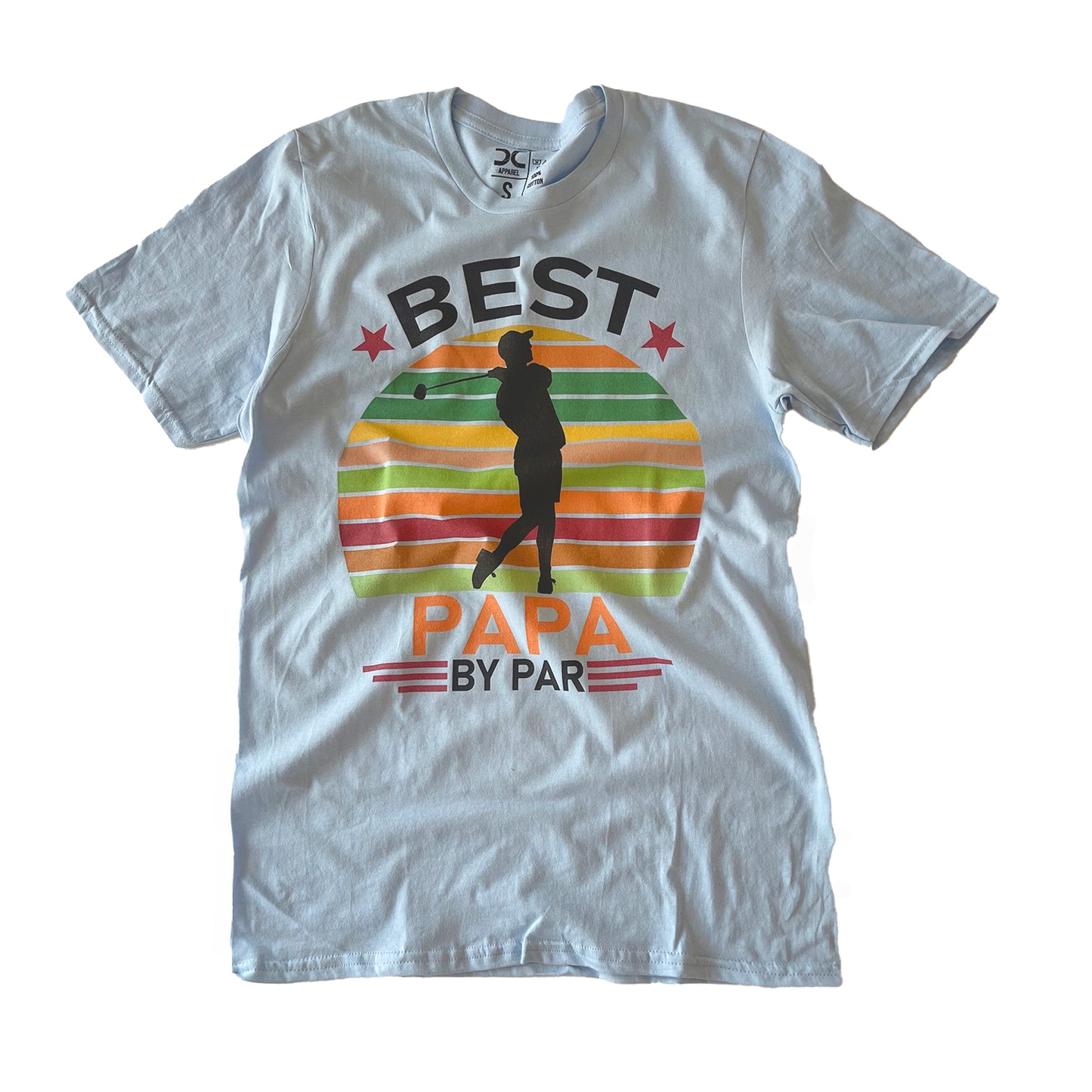 Best Papa By Par Graphic Tee, Light Blue