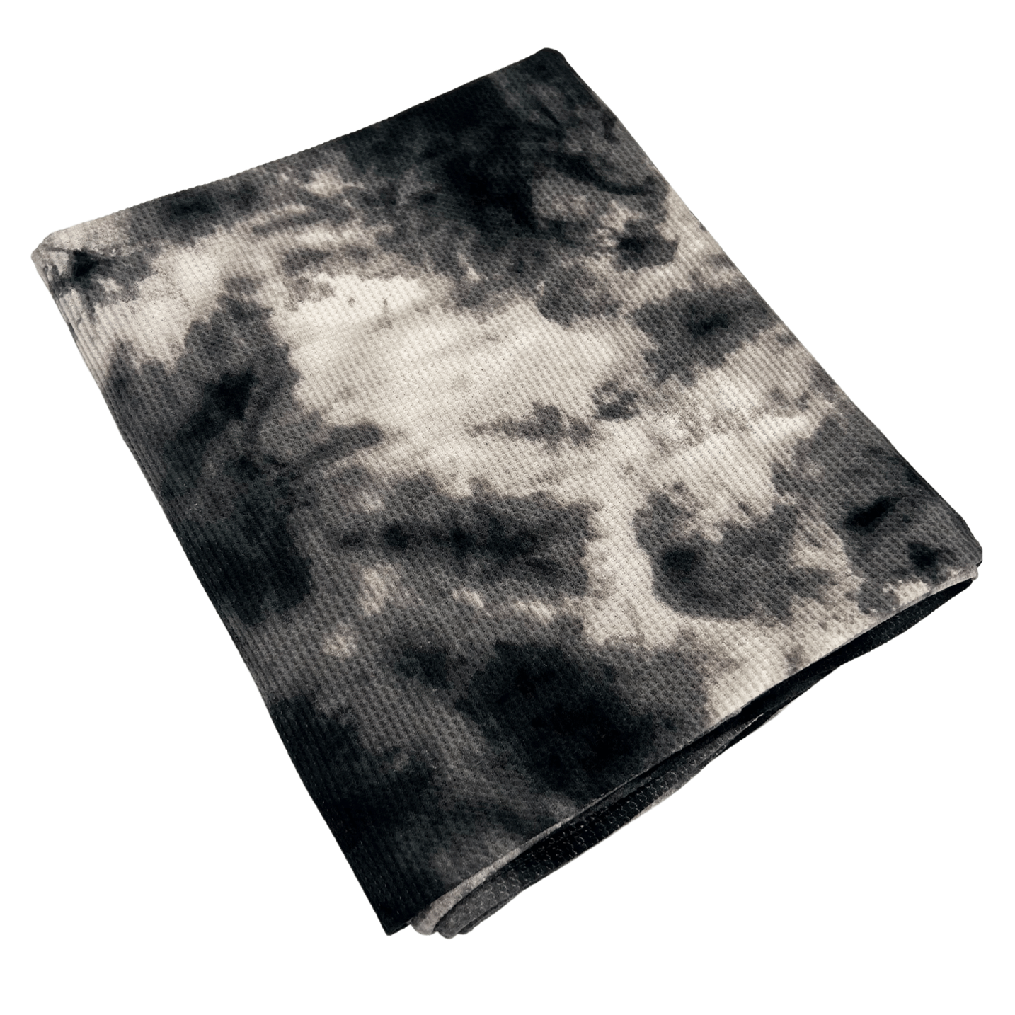 Organic Cotton Waffle Swaddle Blanket, Black Tie Dye