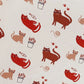Muslin Changing Pad Cover, Cats