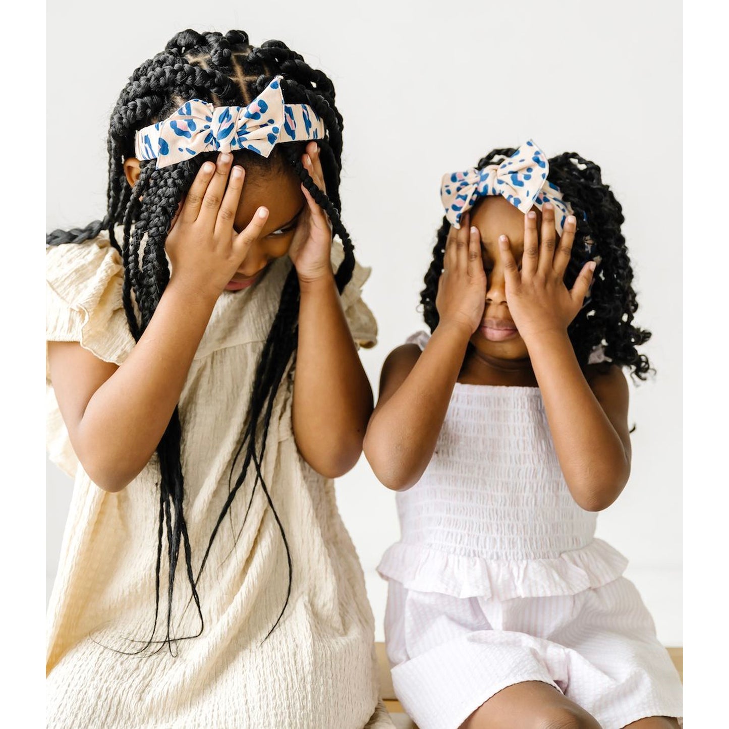 Printed Tied Hard Headband, Cleo
