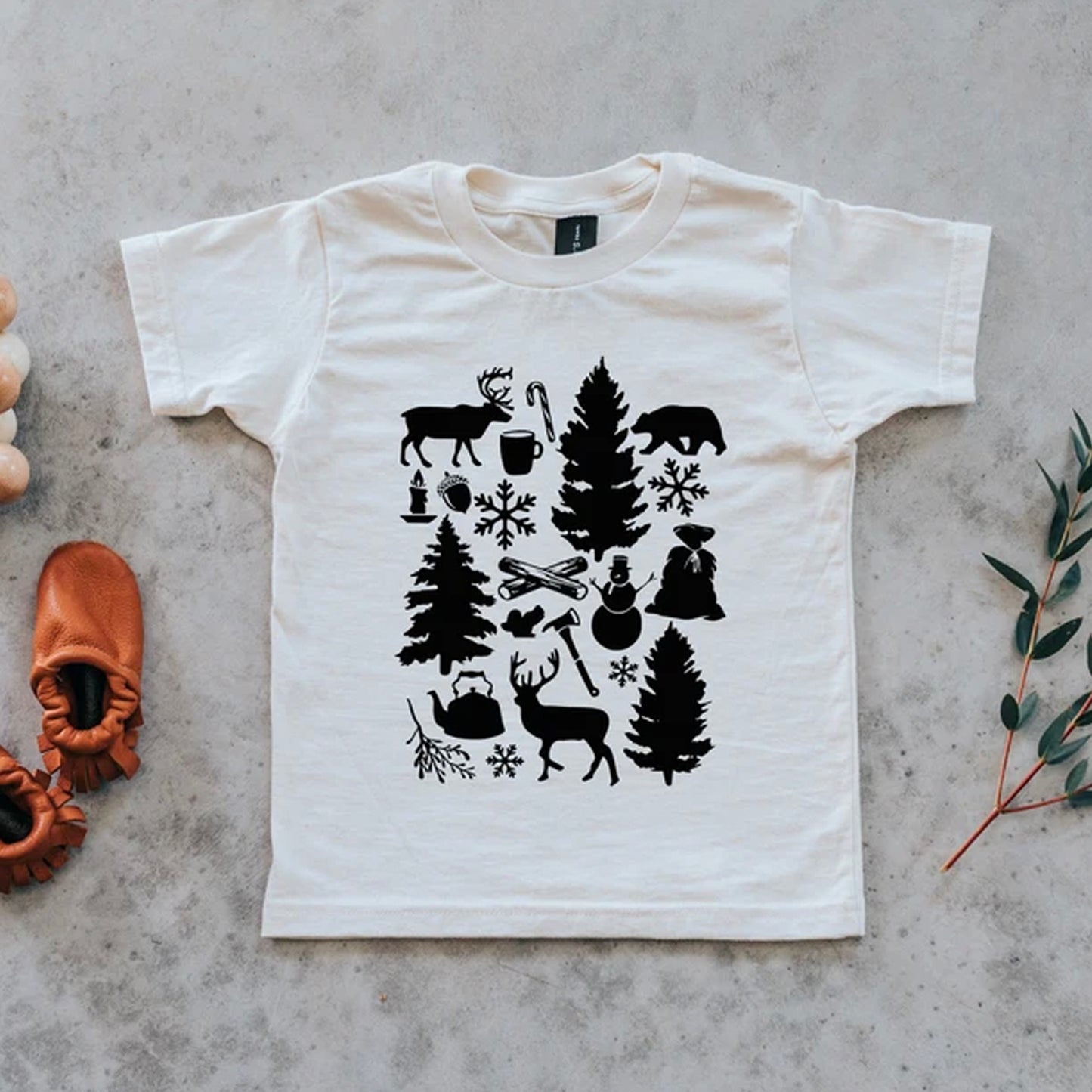 Short Sleeve Graphic Tee, Cozy Christmas