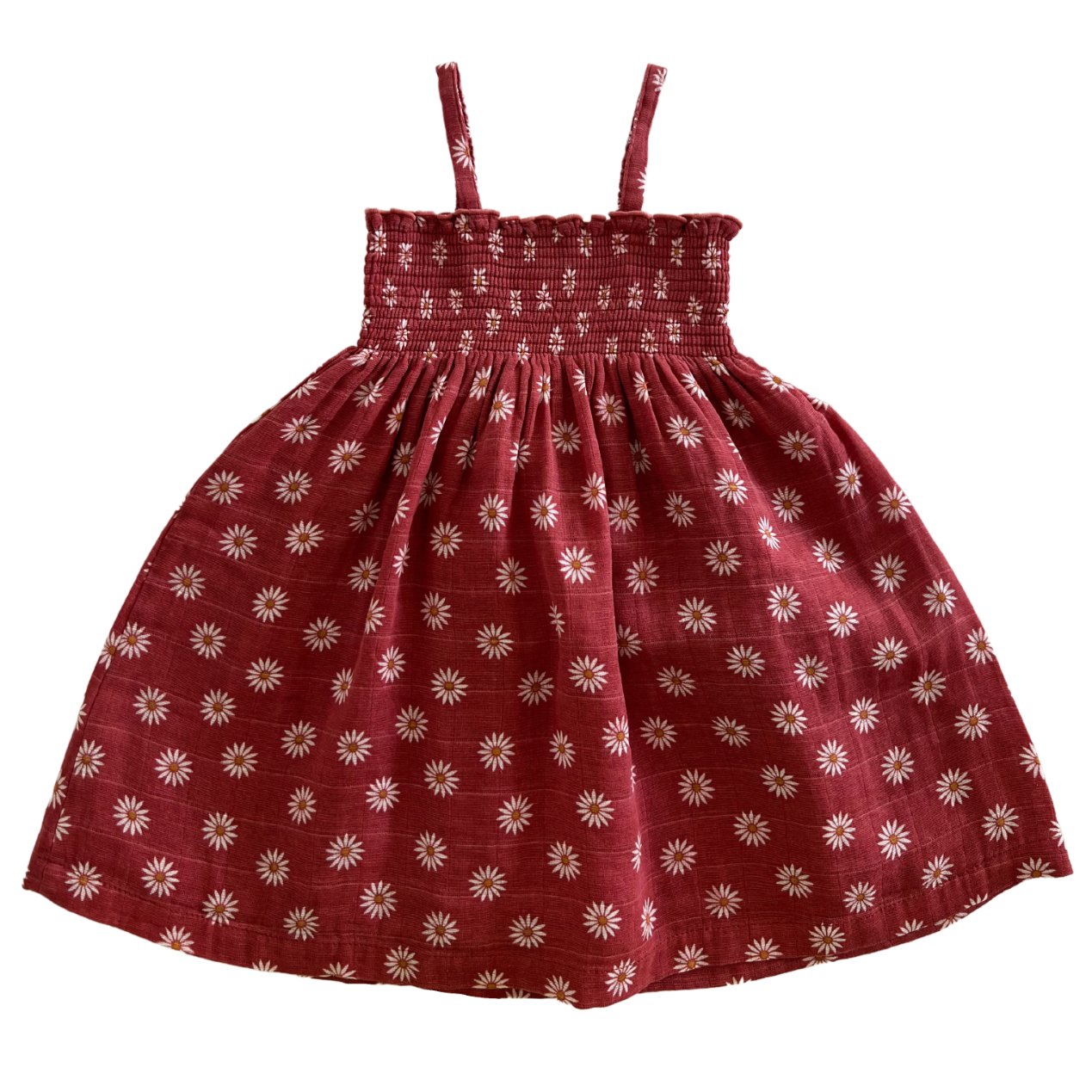 Muslin Smocked Tube Dress, Daisy Dot