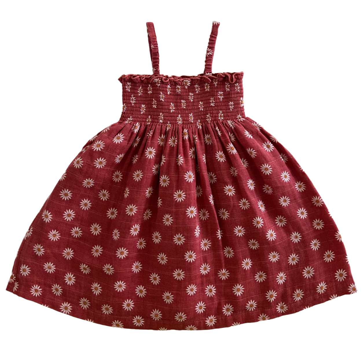 Muslin Smocked Tube Dress, Daisy Dot