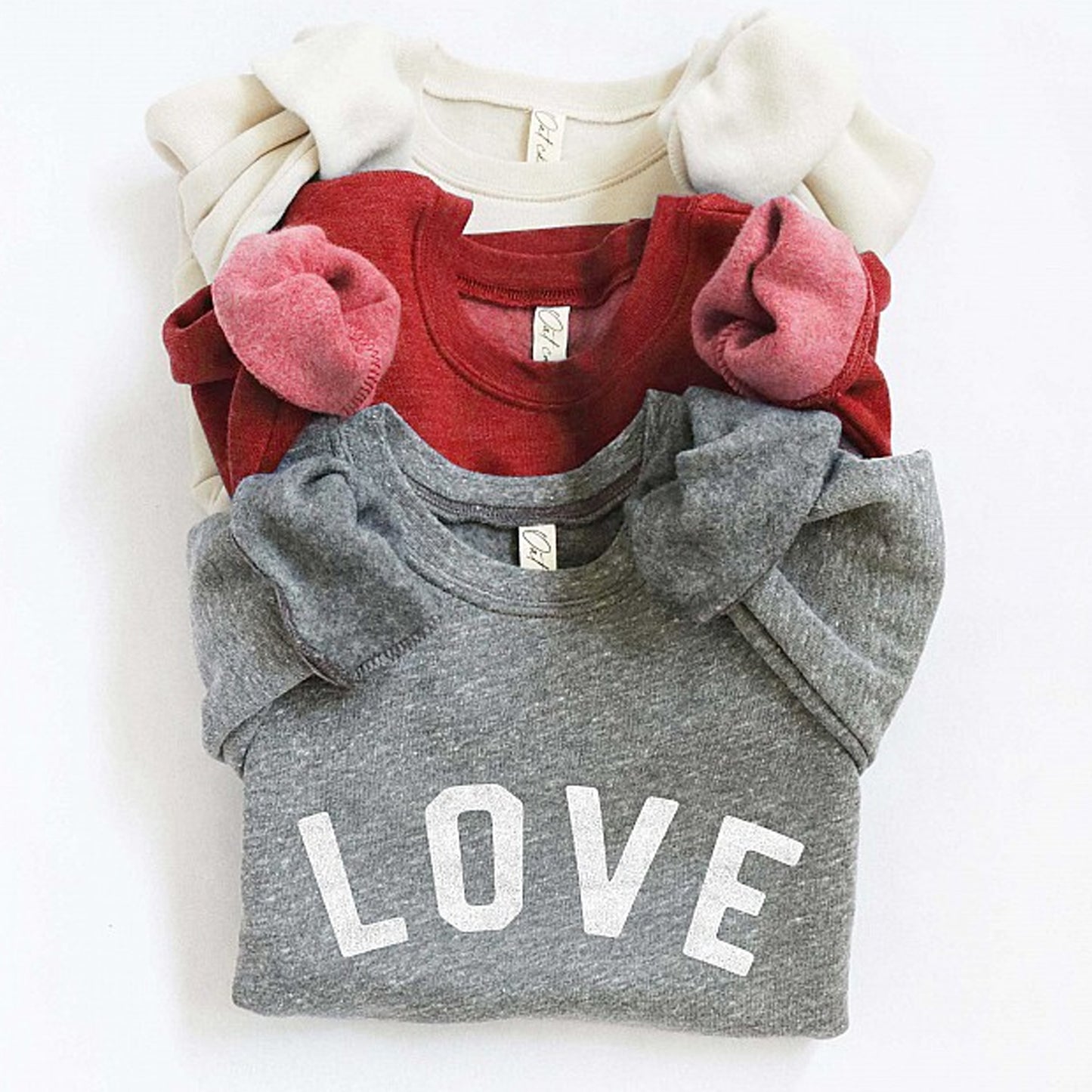 Love Toddler Graphic Sweatshirt, Dark Grey