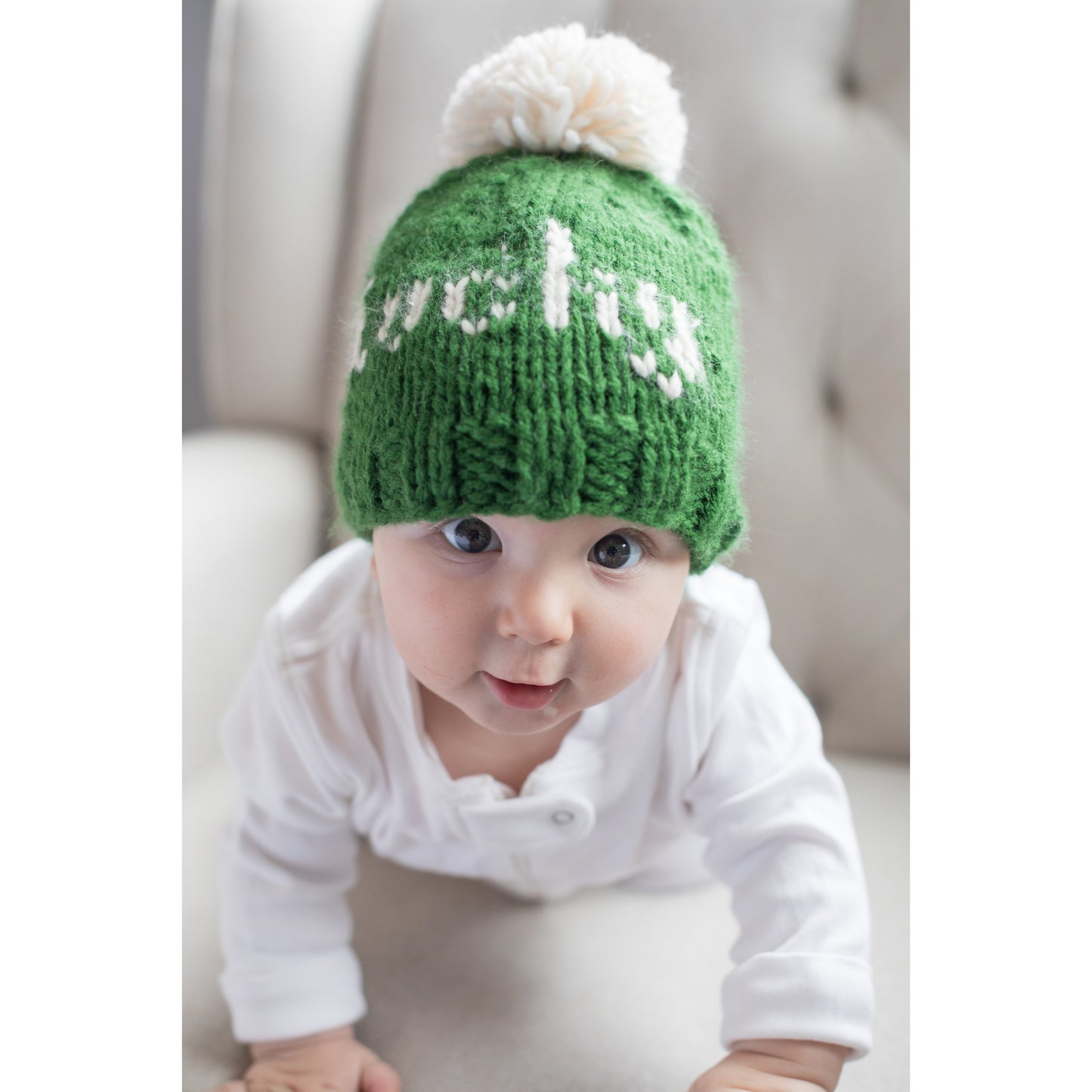 St. Patrick's Day Knit Pom Hat, Lucky