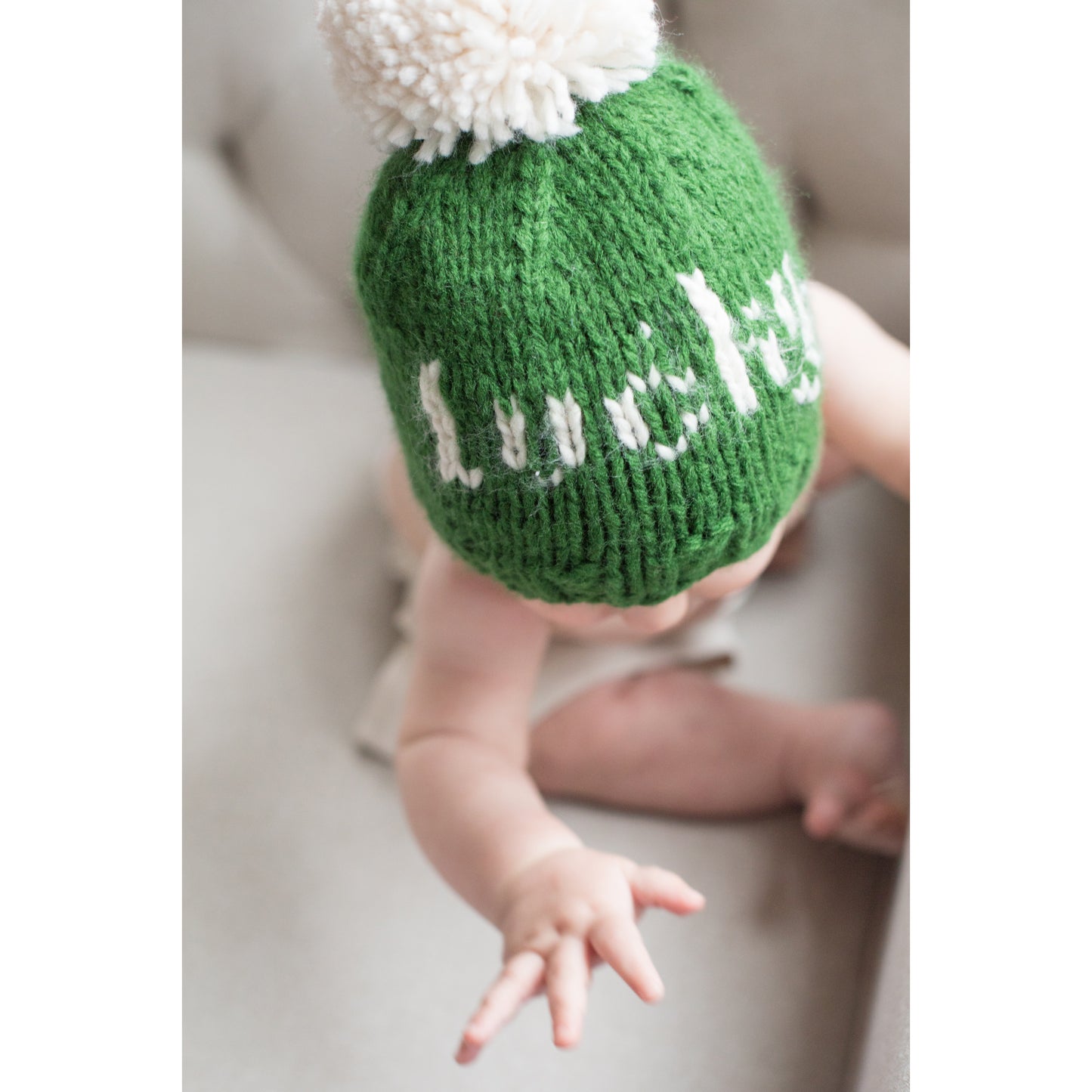St. Patrick's Day Knit Pom Hat, Lucky