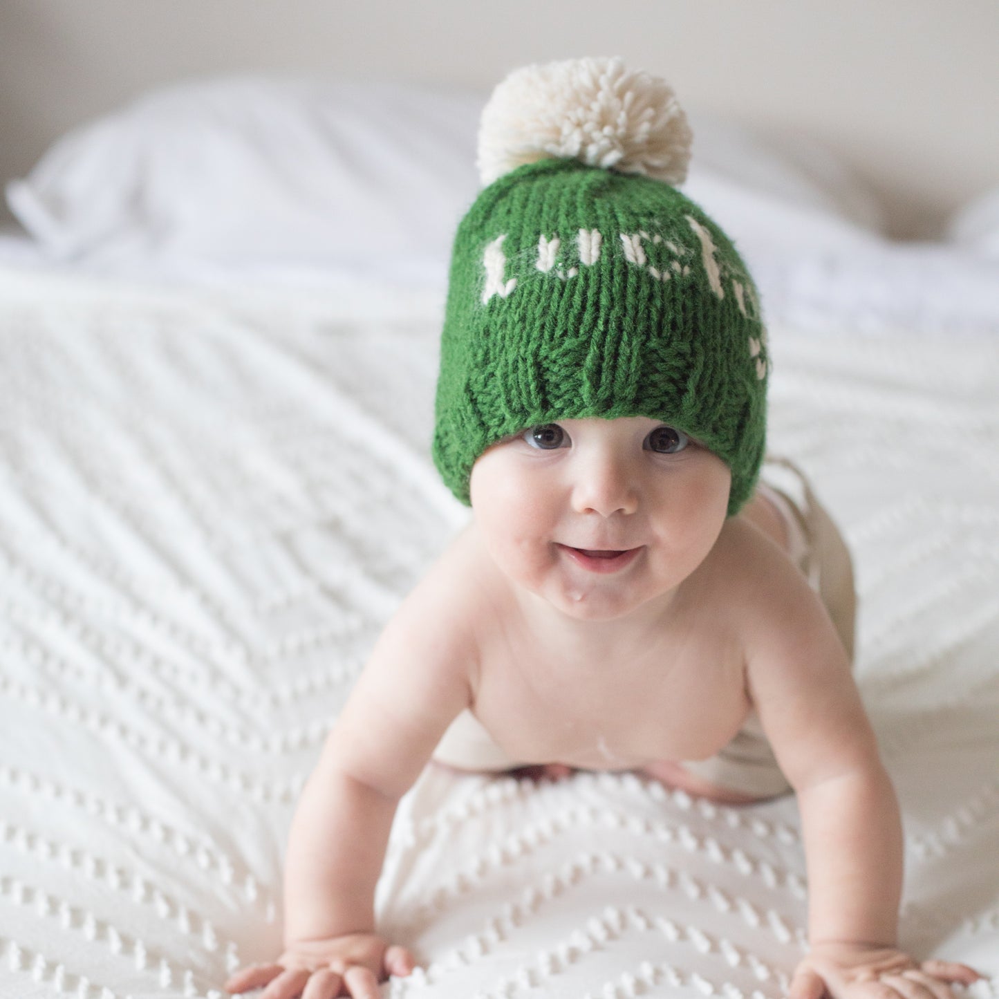 St. Patrick's Day Knit Pom Hat, Lucky