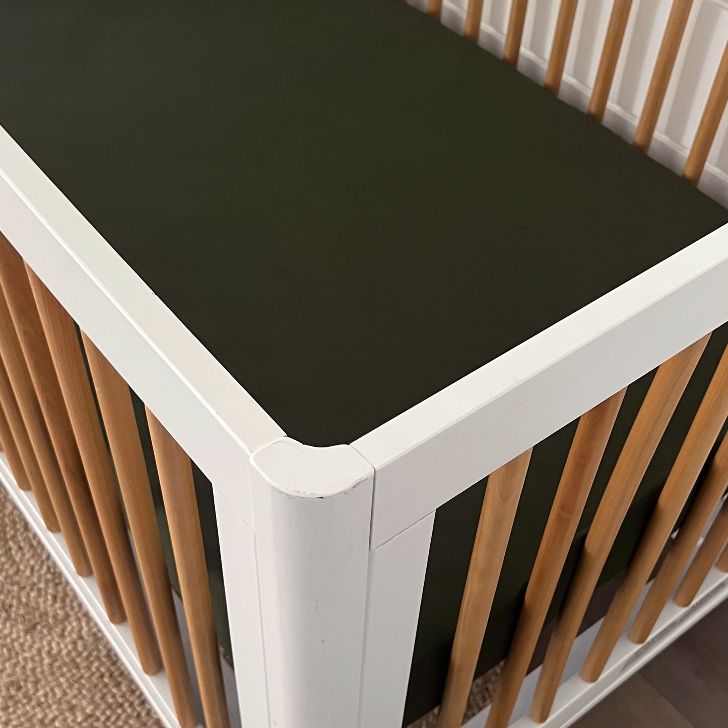 Stretch Crib Sheet, Olive