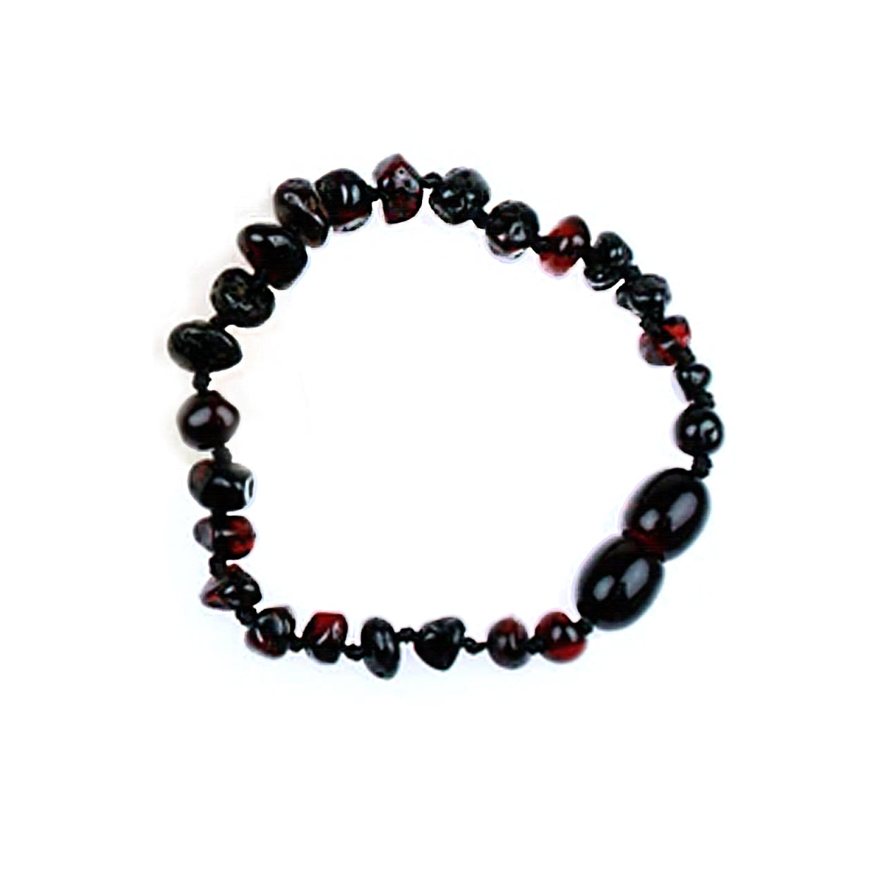 SpearmintLOVE’s baby Amber Teething Bracelet, Polished Cherry