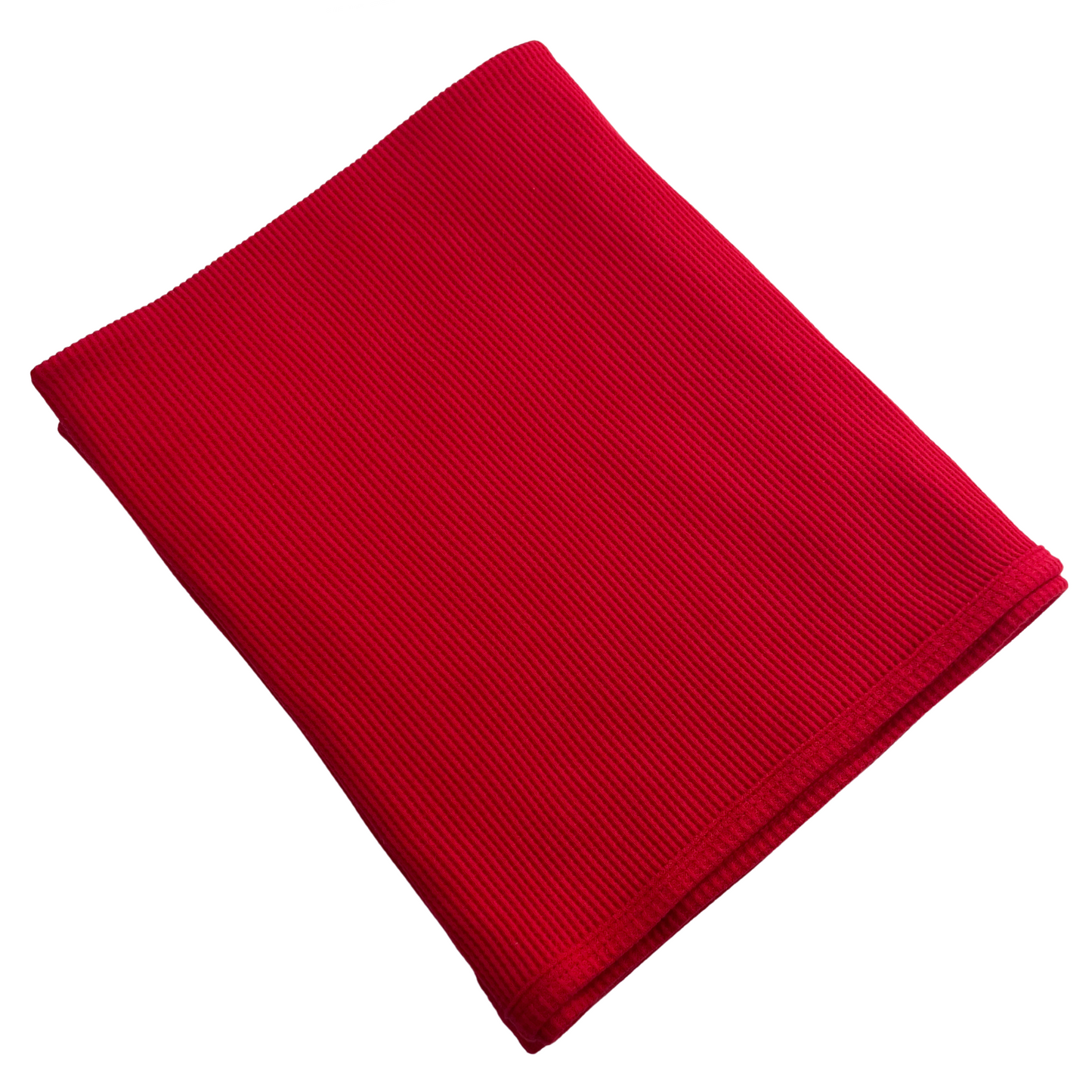 Organic Cotton Waffle Swaddle, Red