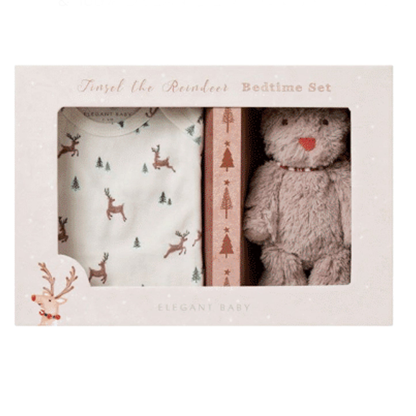 Organic PJ & Toy Box Set, Reindeer