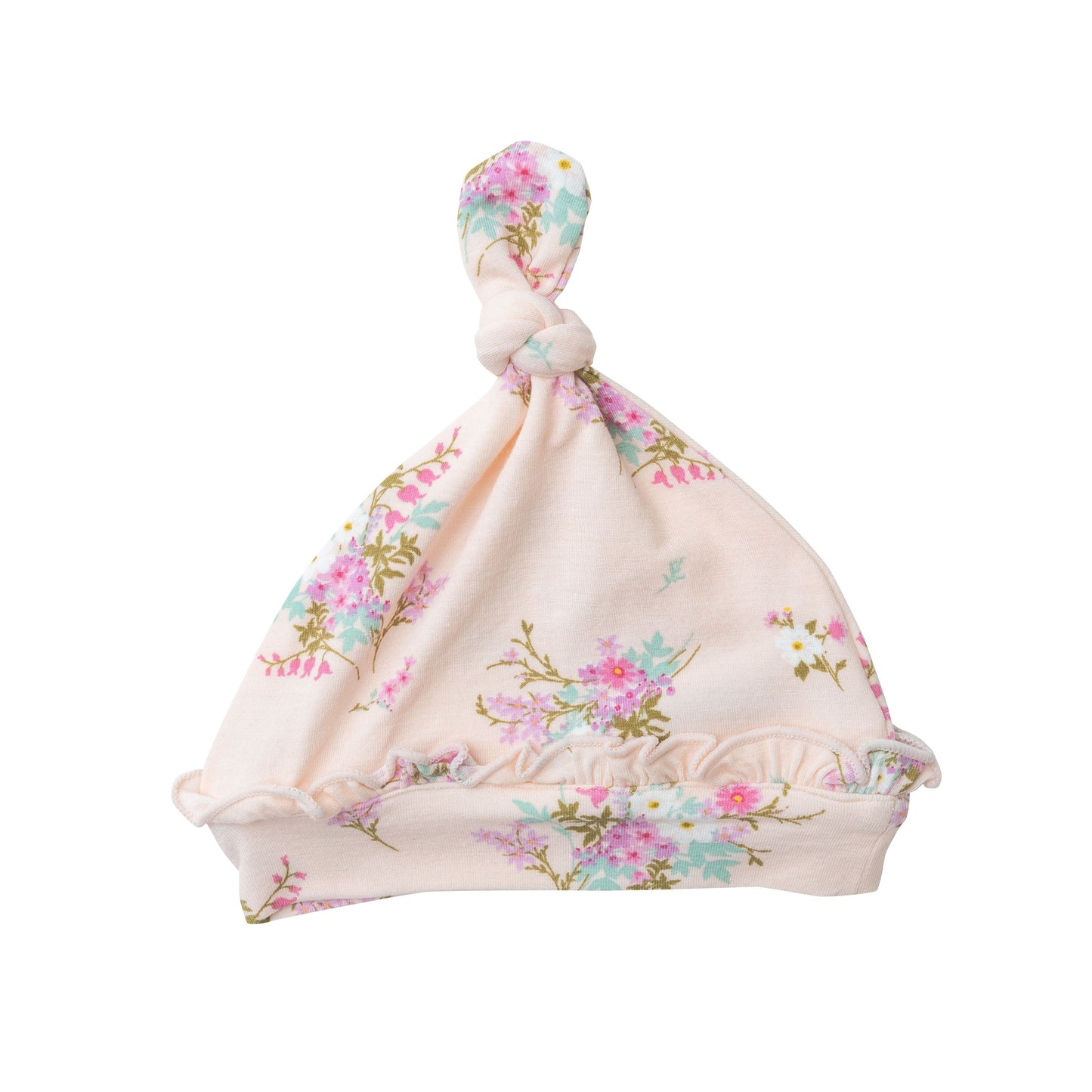 Ruffle Knot Beanie, Shade Garden