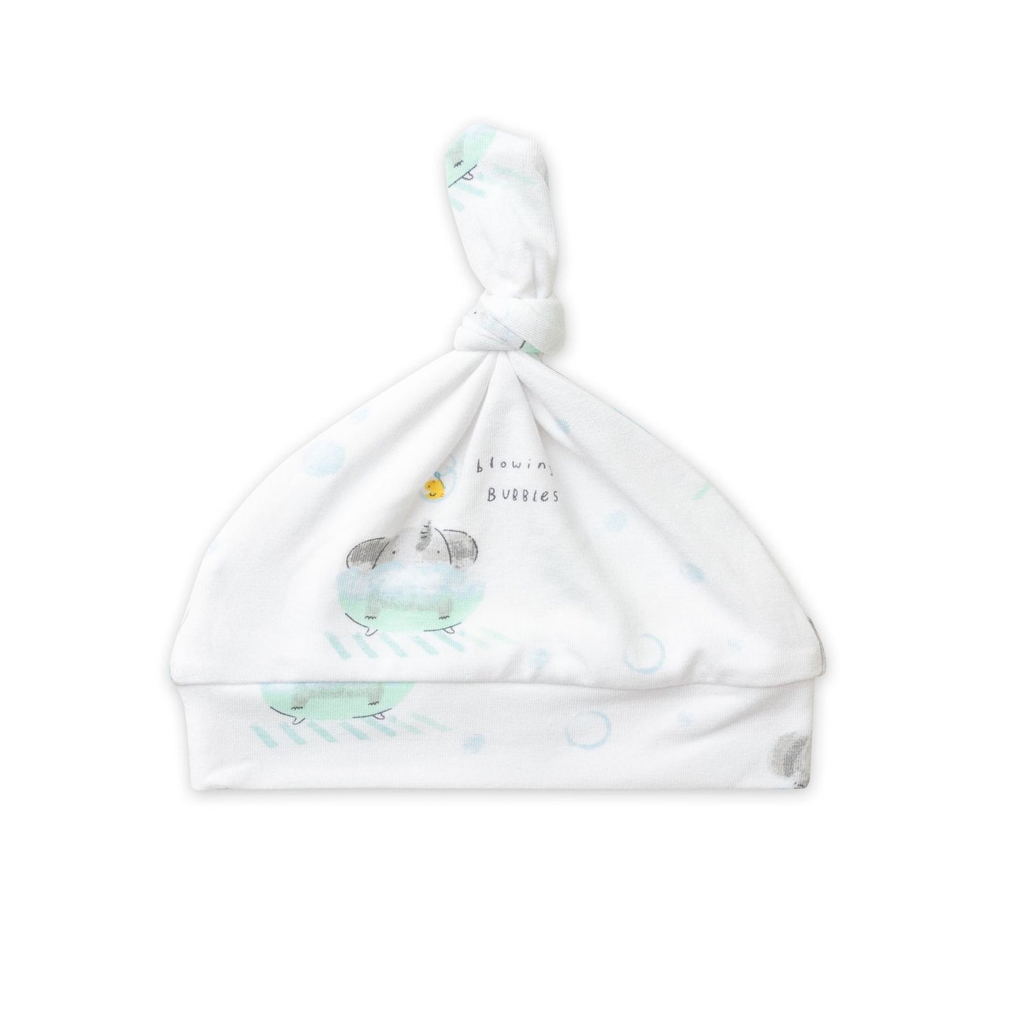 Knot Beanie, Bathtime Elephants