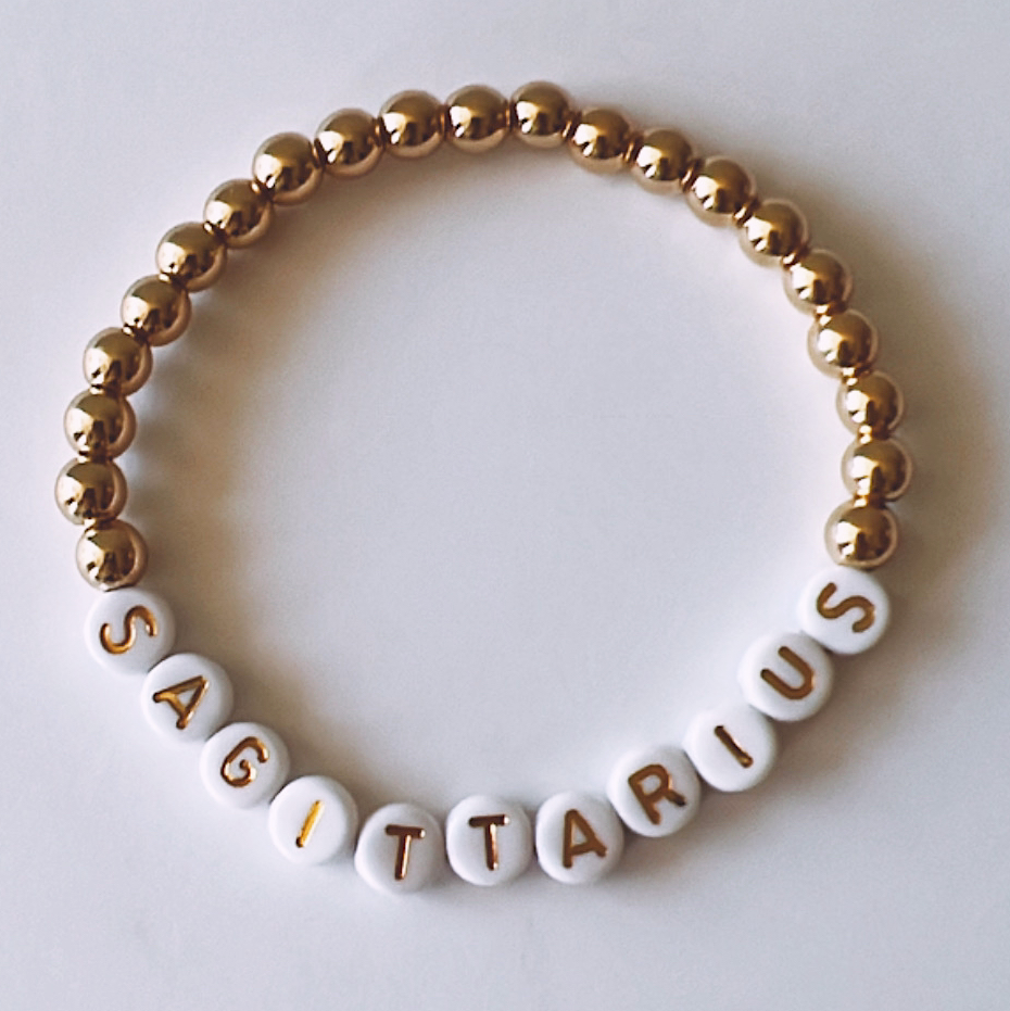 Pnkie Horoscope Beaded Bracelet, Sagittarius