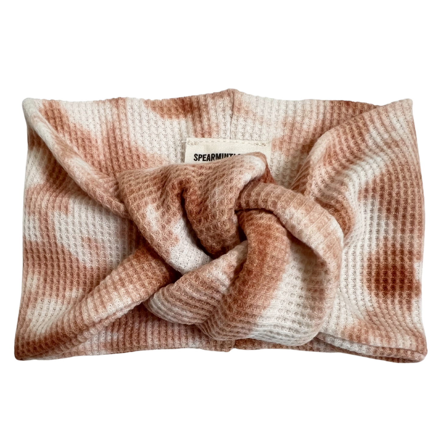Organic Waffle Turban Headband, Spice Tie Dye