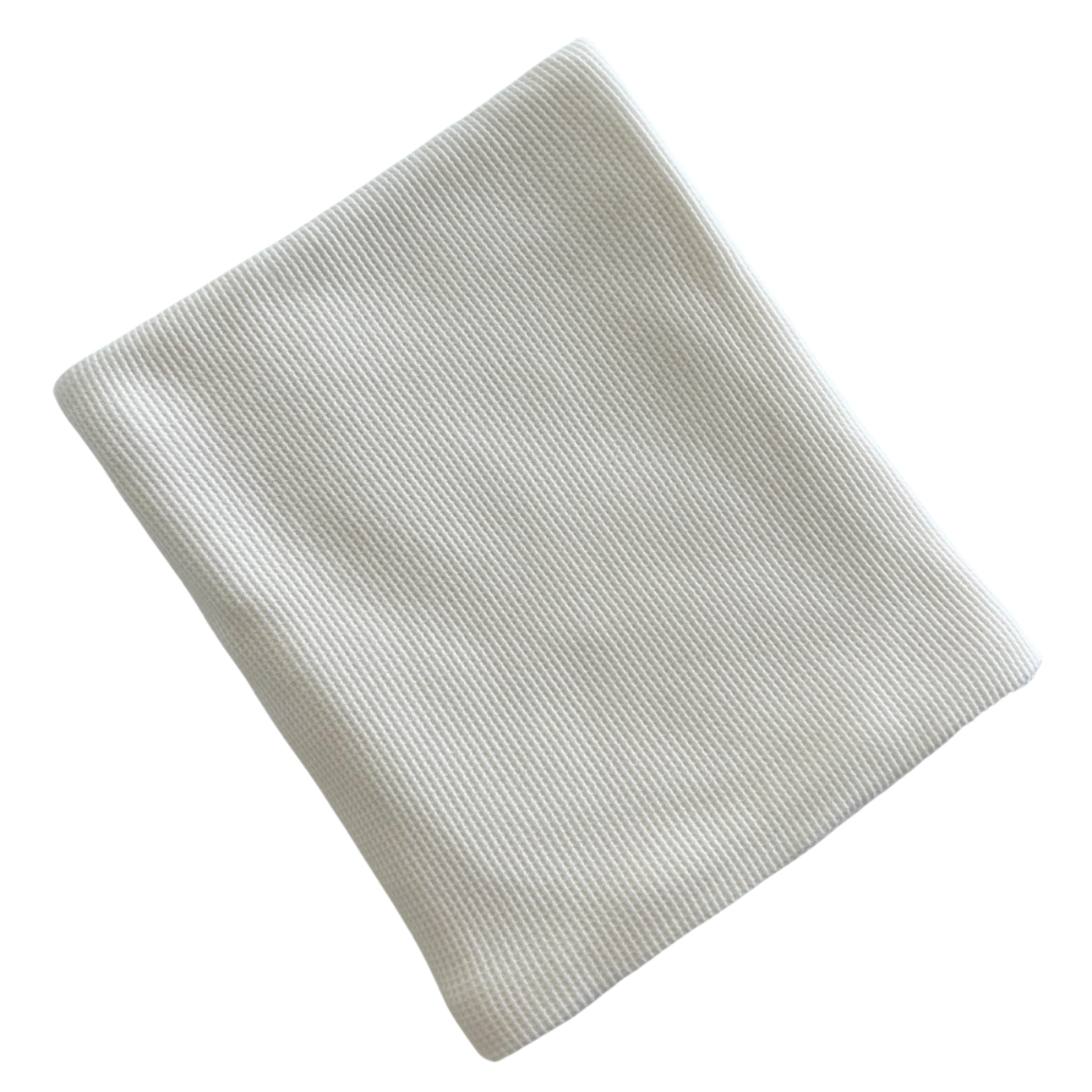 Organic Cotton Waffle Swaddle, Winter White
