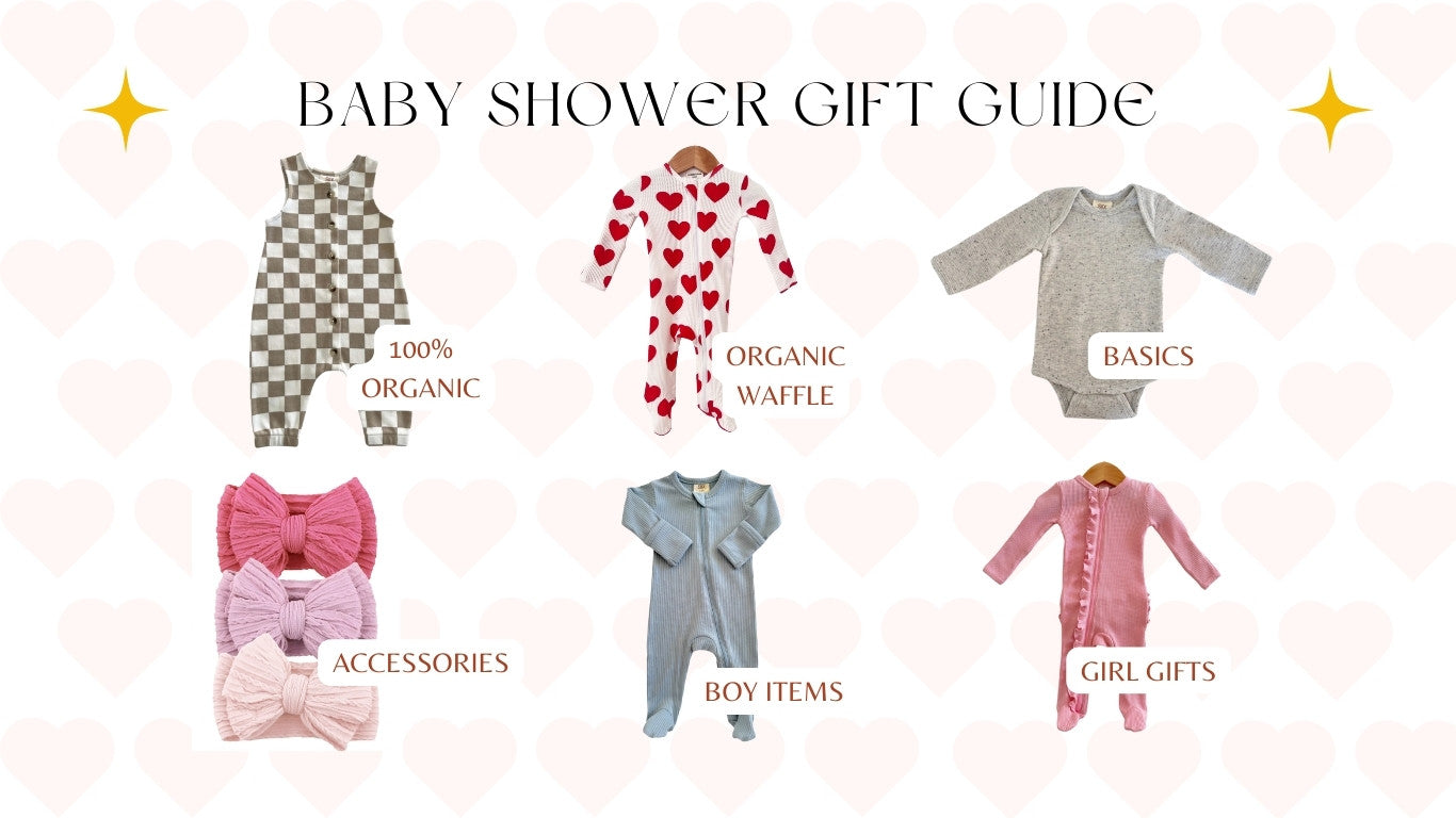Baby shower gift guide featuring our best sellers