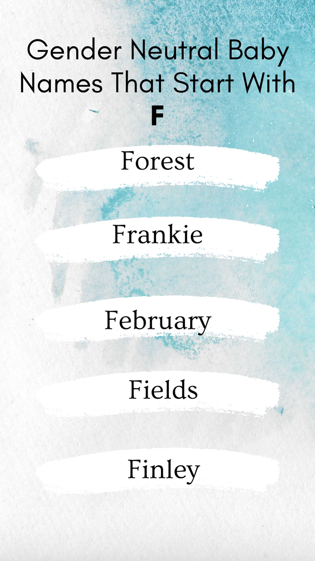 Gender Neutral Baby Names That Start With F – SpearmintLOVE