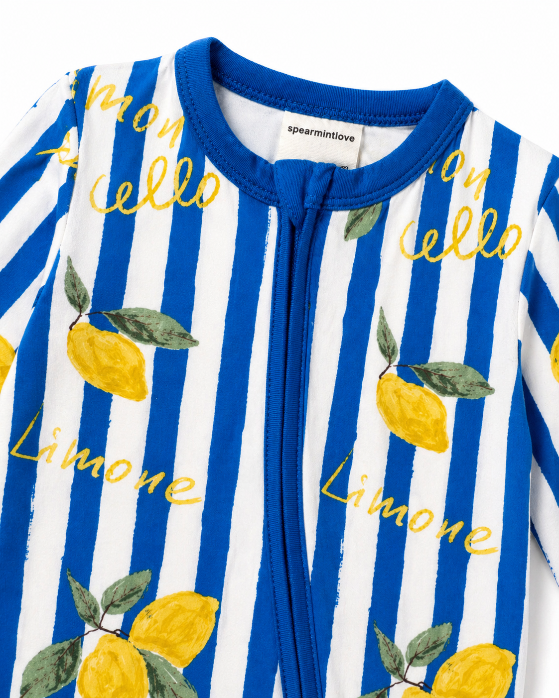 Bamboo Baby Romper – Italian Lemon Classico | Soft & Breathable