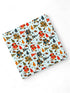 Patterned fabric featuring playful sports-themed cartoon animals and vibrant team colors. Perfect for kids' items.