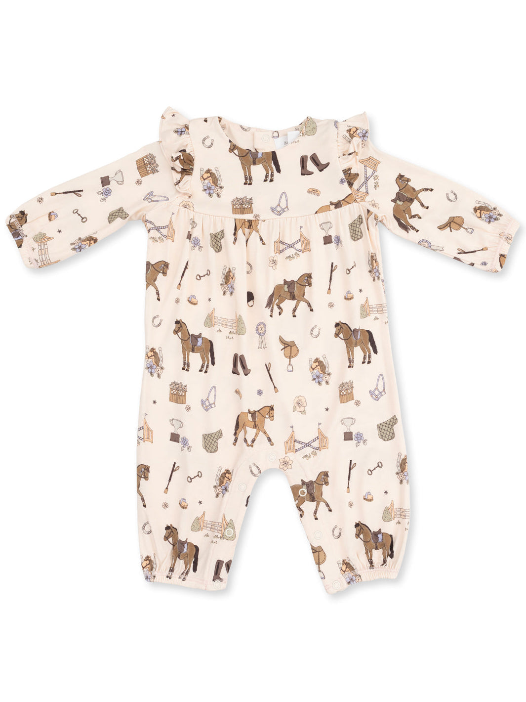 Ruffle Sleeve Romper, Pretty Equestrian