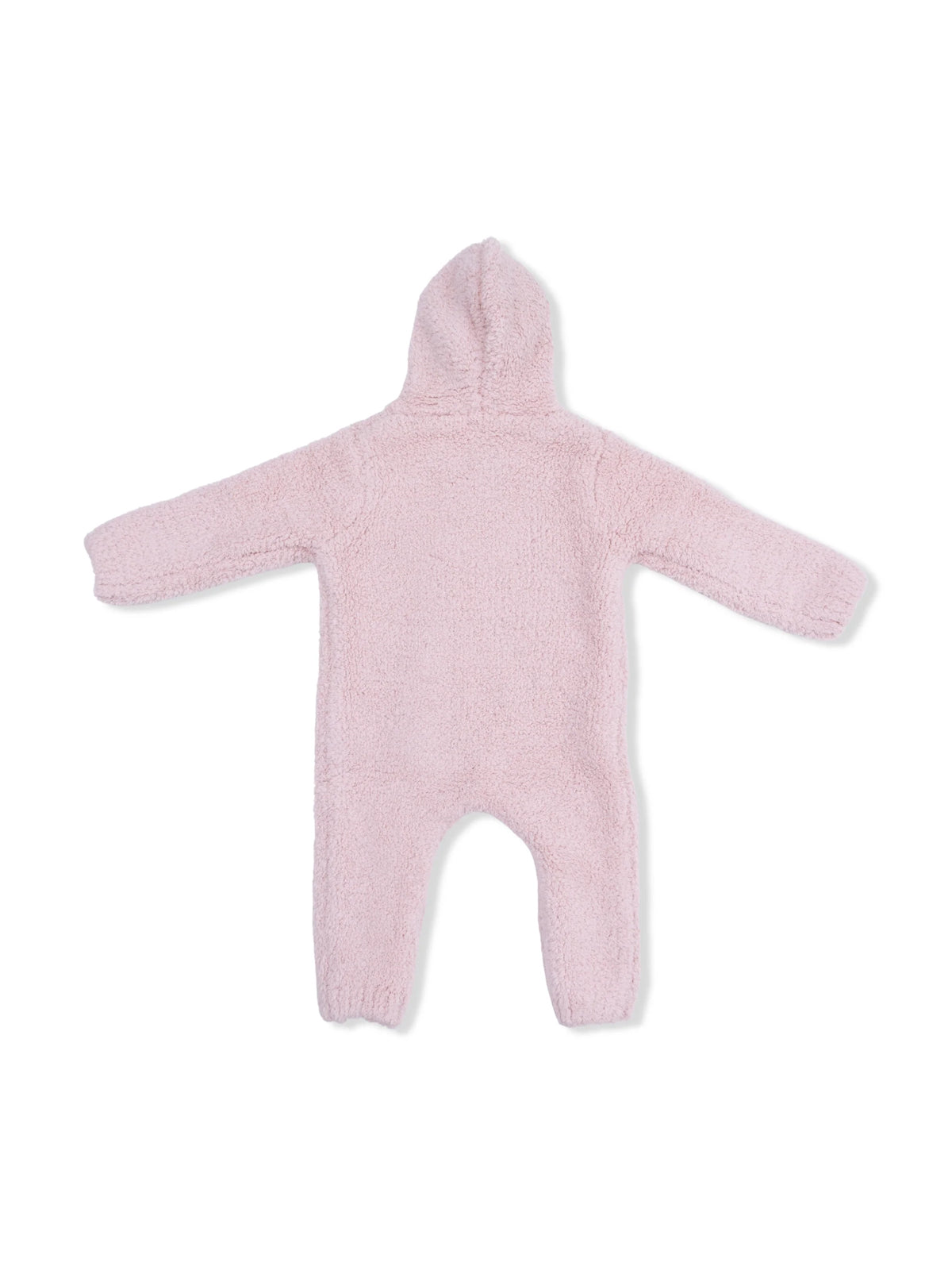 Chenille Hooded Romper, Blush