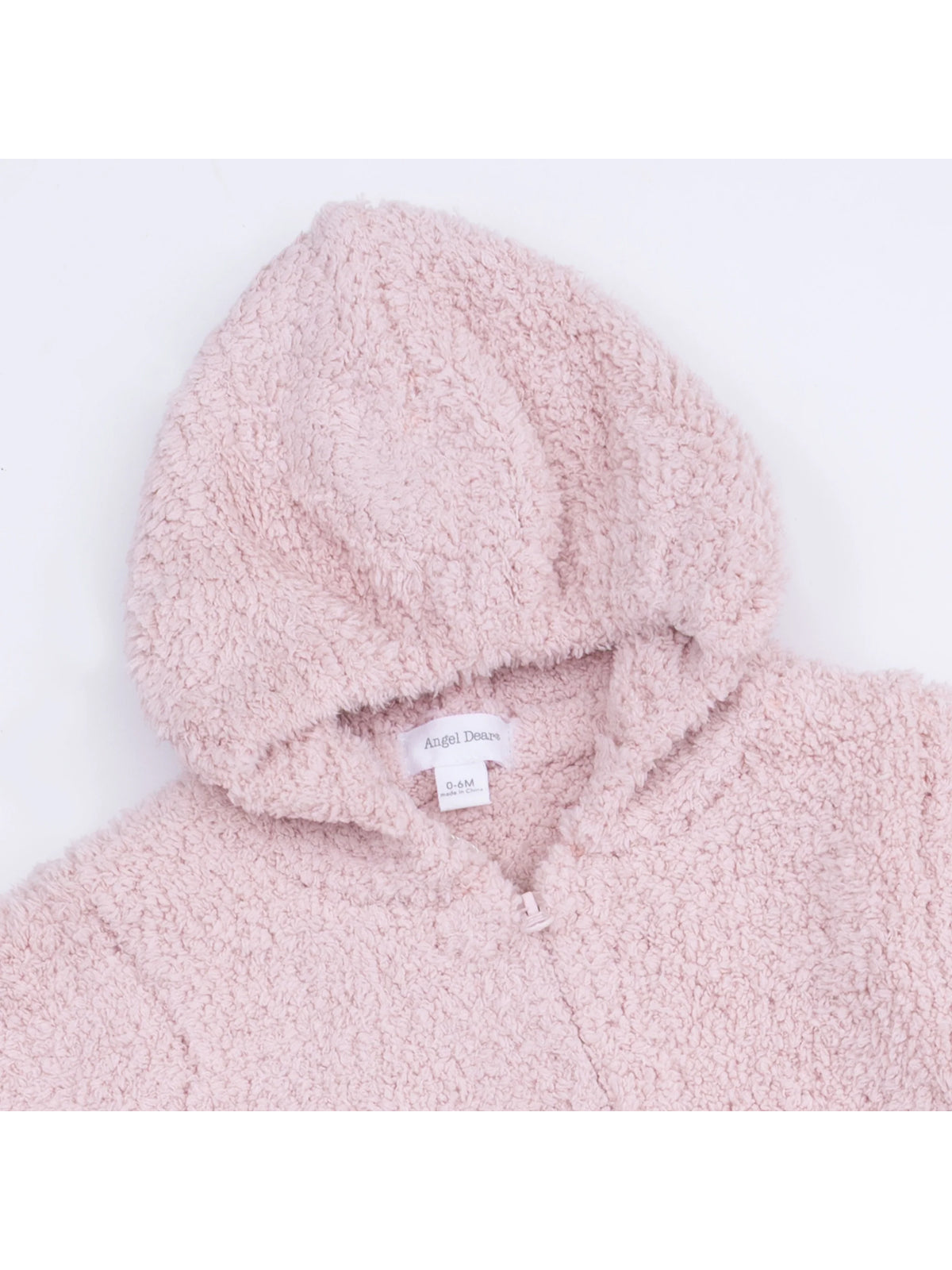 Chenille Hooded Romper, Blush