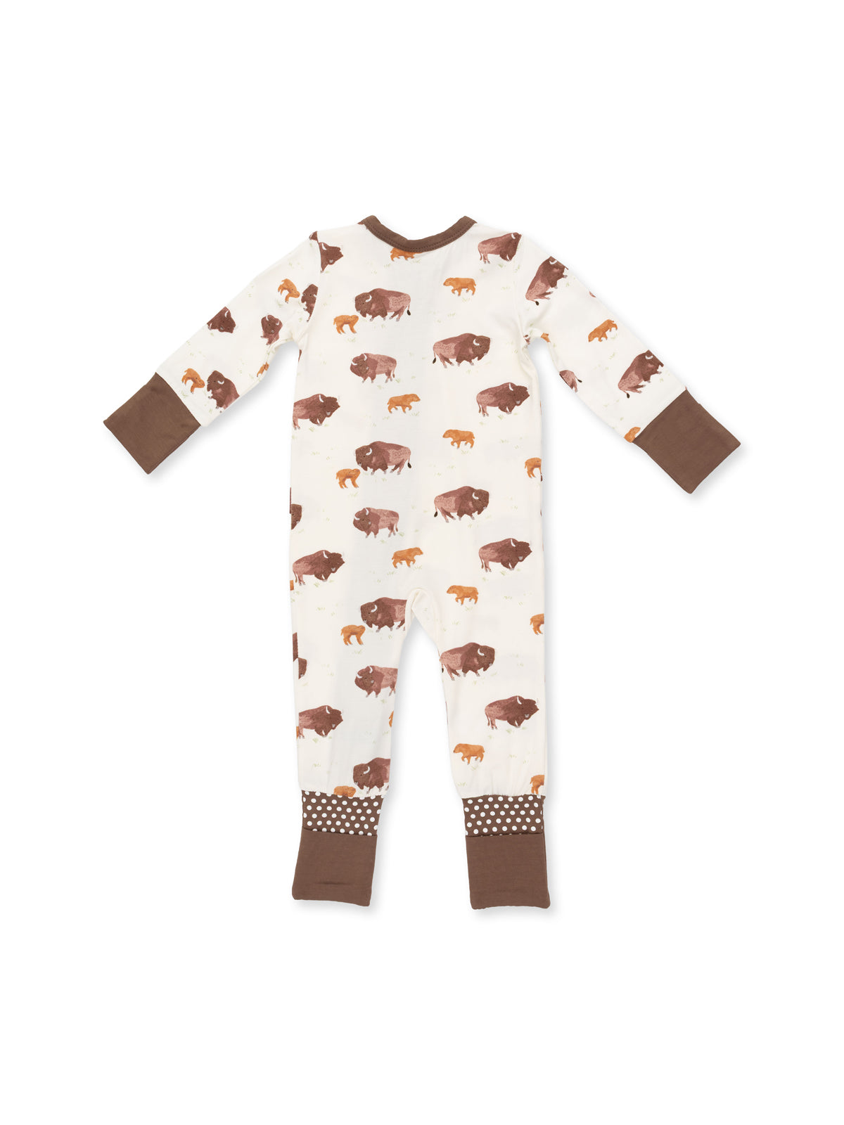 2-Way Zip Romper, American Buffalo