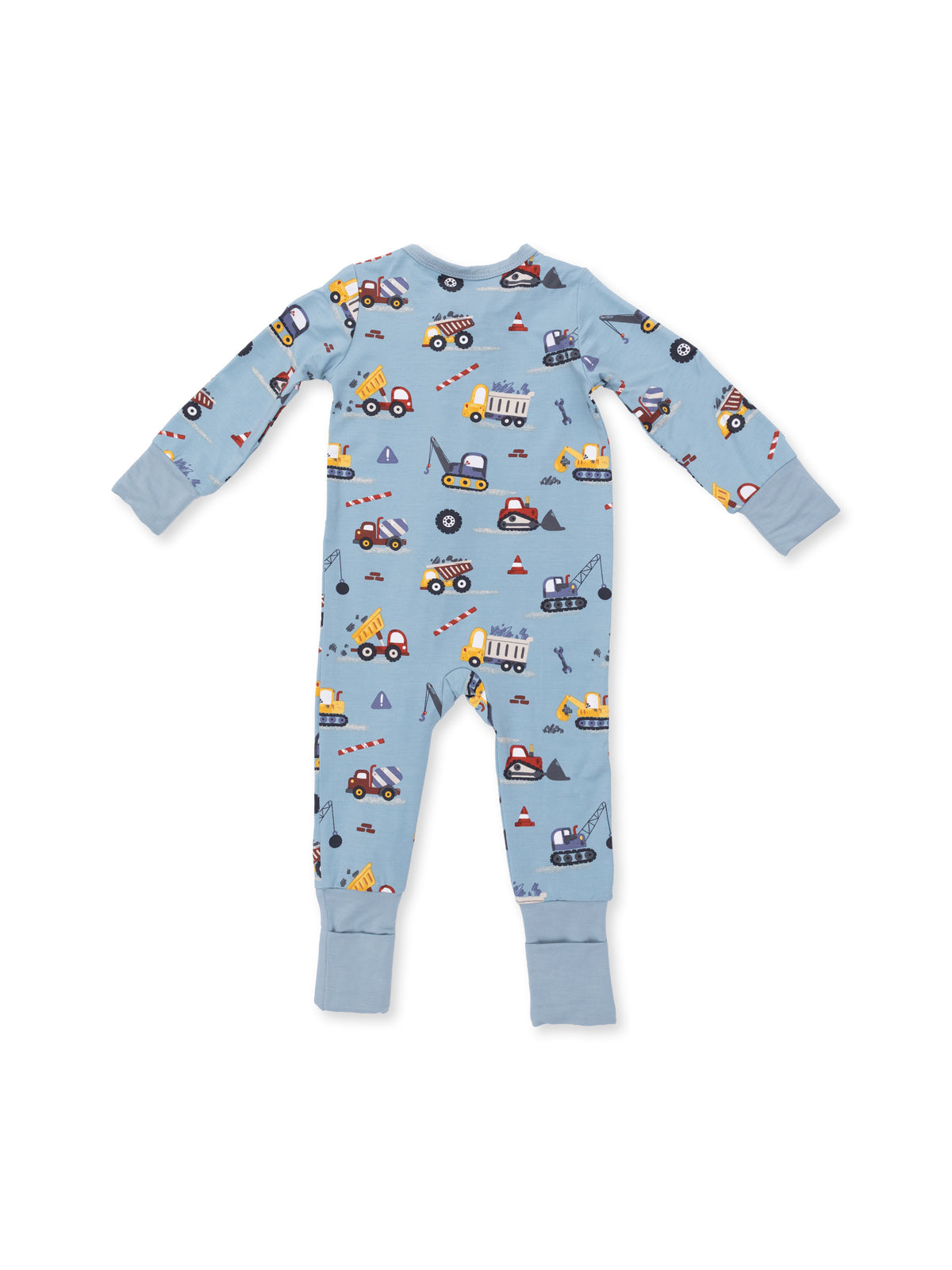2-Way Zip Romper, Crayon Construction