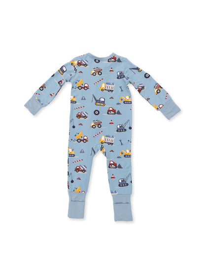 2-Way Zip Romper, Crayon Construction