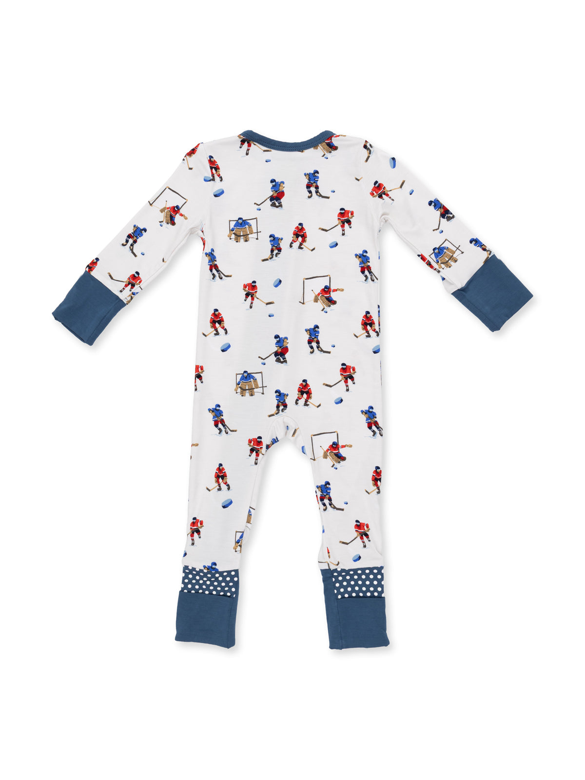 2-Way Zip Romper, Hockey Players