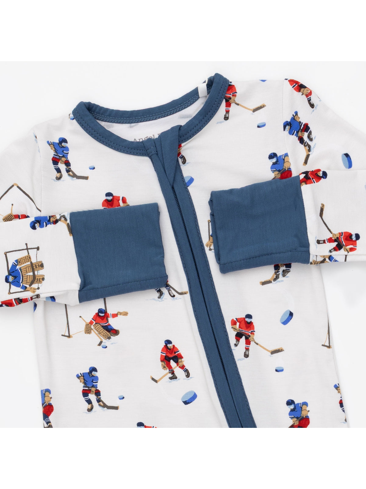 2-Way Zip Romper, Hockey Players
