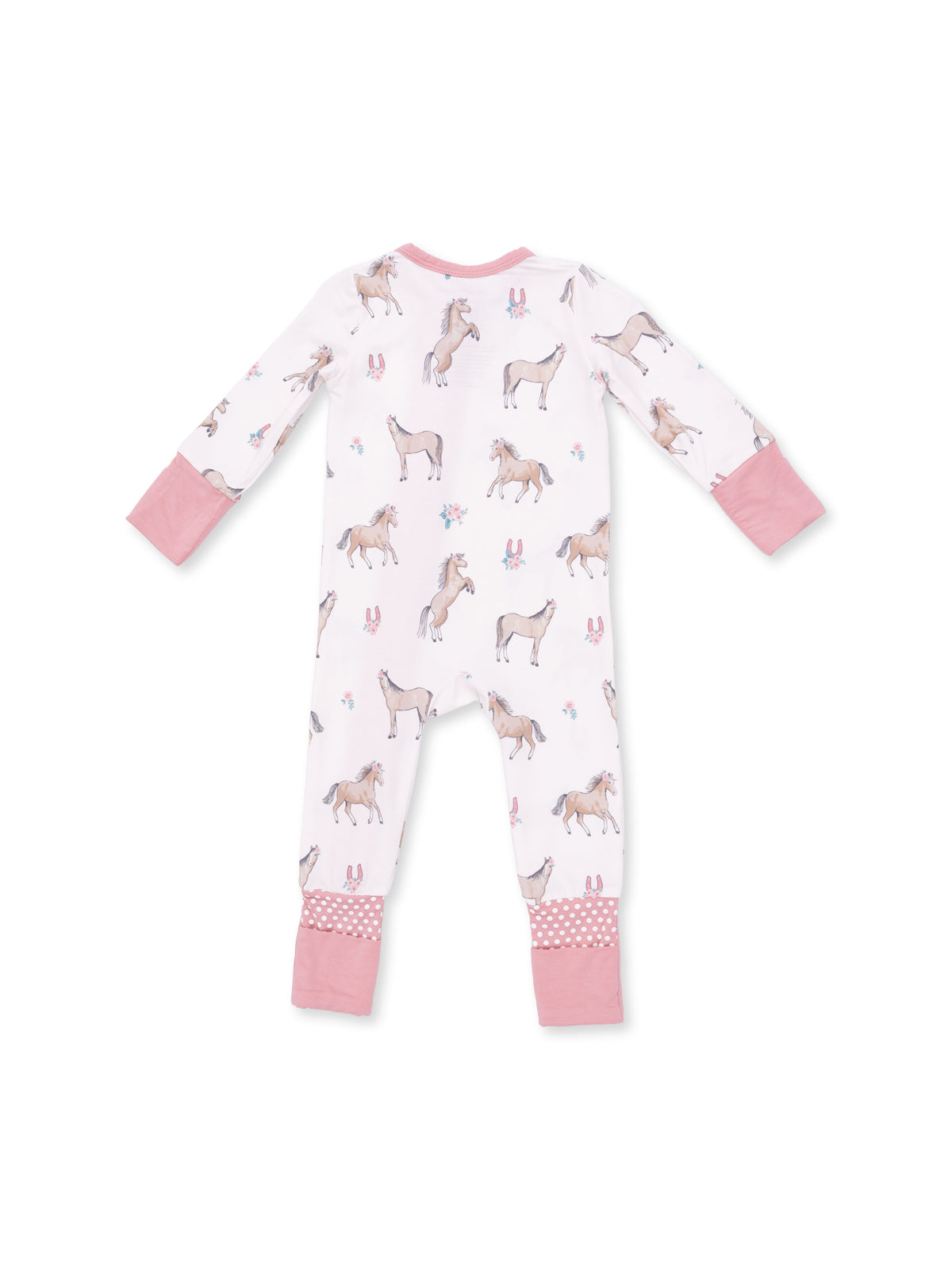 2-Way Zip Romper, I Love Horses