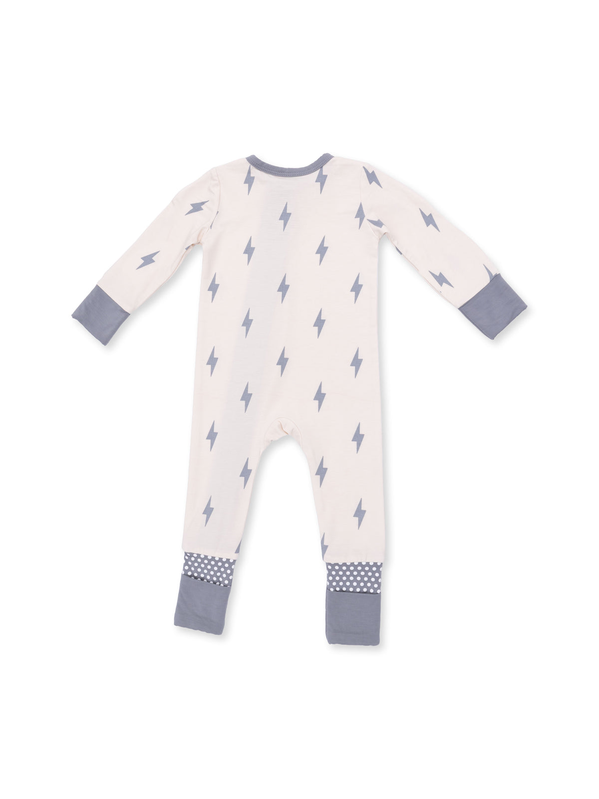 2-Way Zip Romper, Lightning Bolt