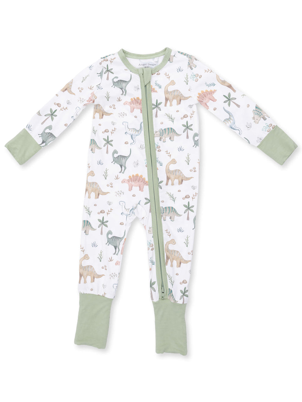 2-Way Zip Romper, Sweet Baby Dinos