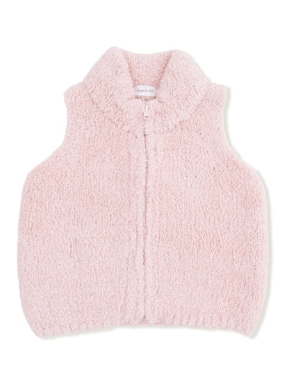 Chenille Vest, Blush