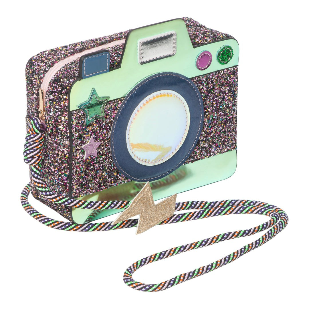 Camera Glitter Bag