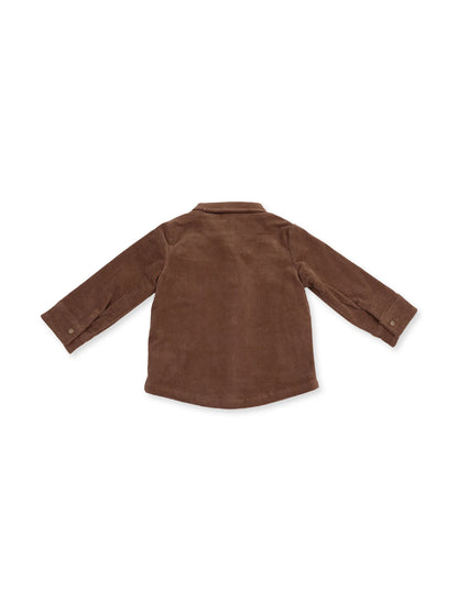 Corduroy Shacket, Beaver Fur