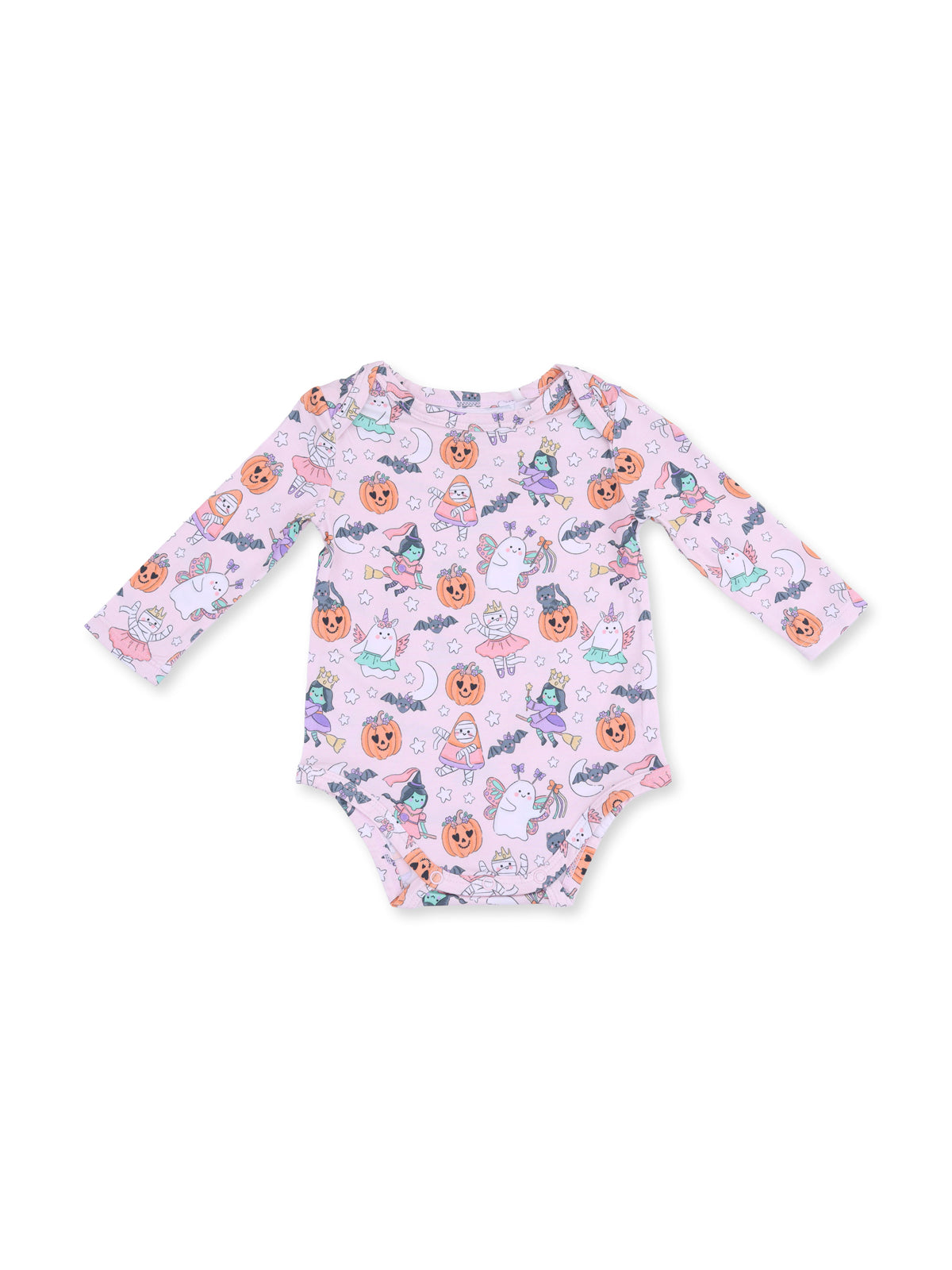 Long Sleeve Bodysuit, Halloween Monster Dress Up Pink