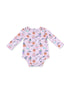 Long Sleeve Bodysuit, Halloween Monster Dress Up Pink