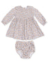 Caitlyn Smocked Bodice Dress & Bloomer, Hazel Floral