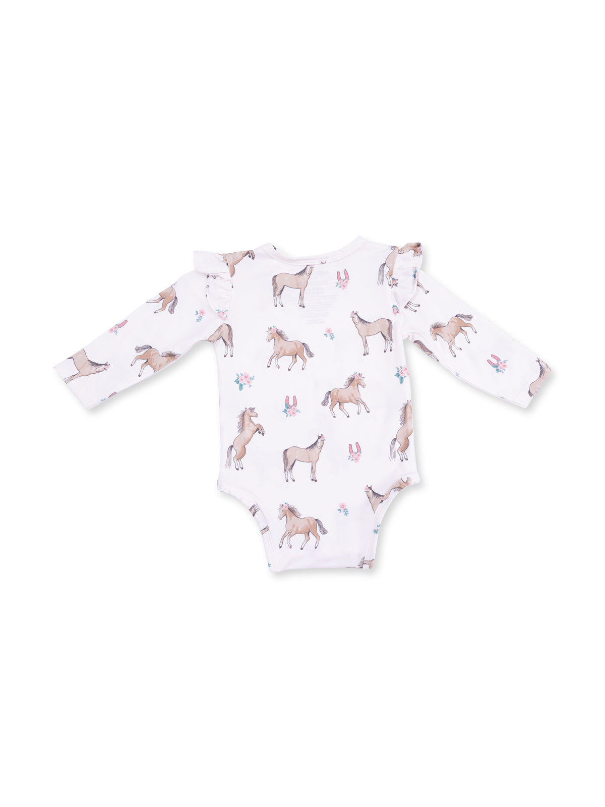 Ruffle Sleeve Bodysuit, I Love Horses