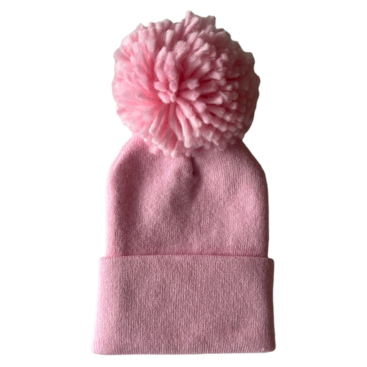 Baby's First Hat, Pink Pom