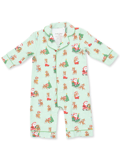 Coat Style Romper, Vintage Reindeer & Santa Uni