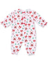 Ruffle Collar Romper, Bows & Candy Canes