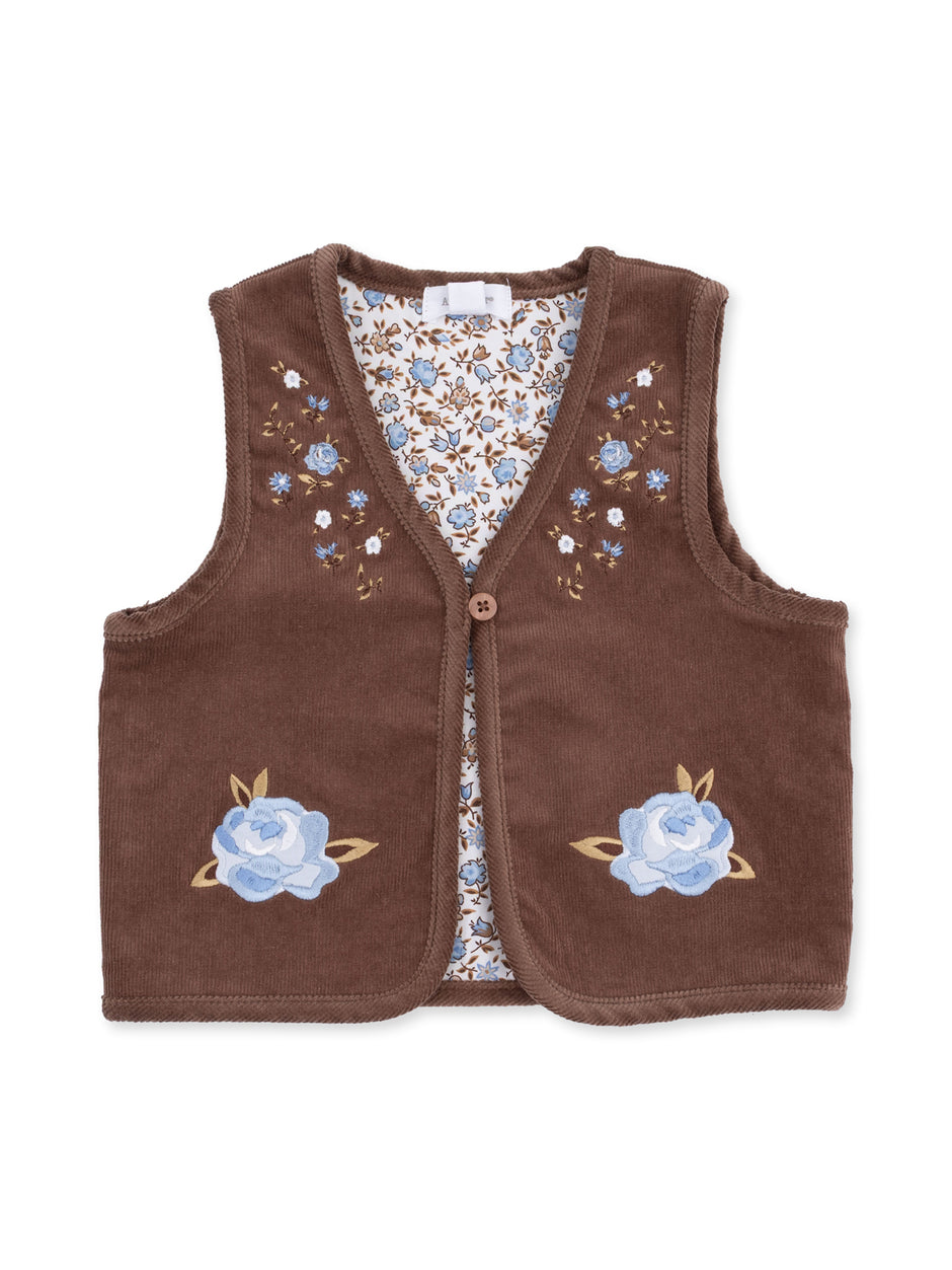 Vest with Lining, Hazel Floral