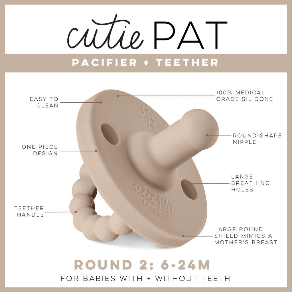 Cutie PAT Round Pacifier, Dune